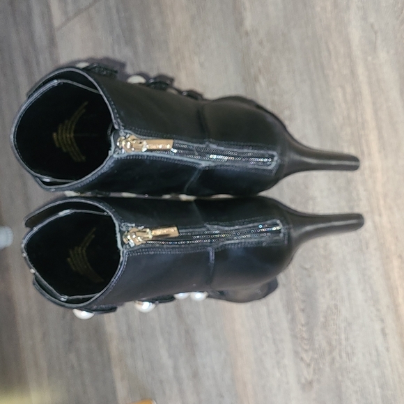 Karl Lagerfeld Paris womens Peep Toe Bootie Fashion Boot - Picture 3 of 6